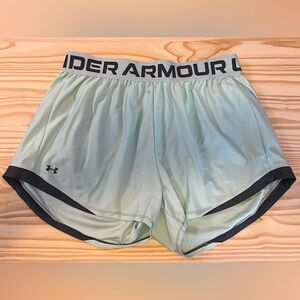 Under Armour Play Up Shorts Mint/Grey 1X